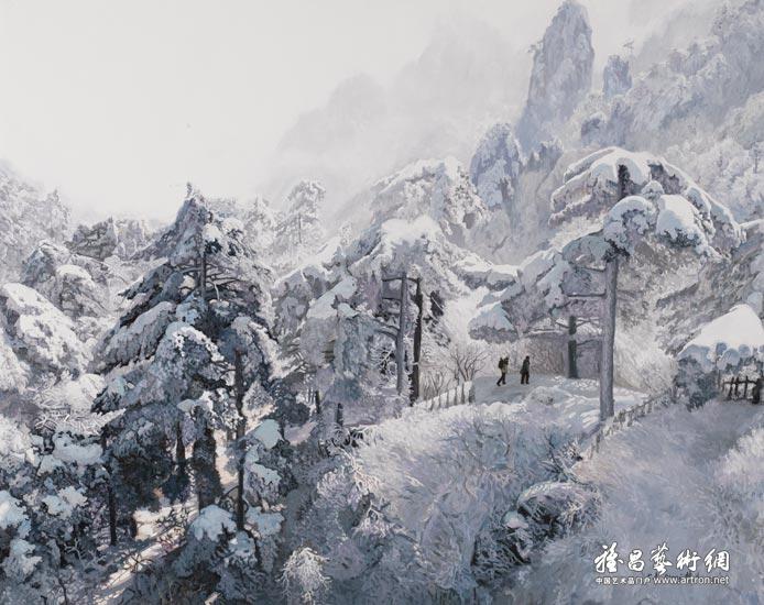 黄山雪景_雪景系列作品_蔡楚夫作品展_蔡楚夫在线作品_蔡楚夫官方网站