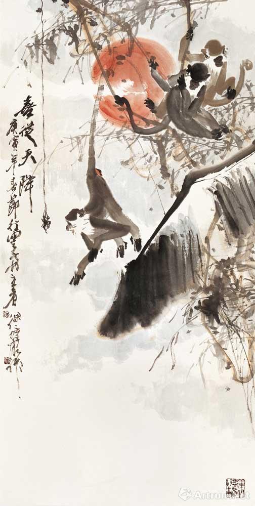 喜从天降_中国近现代名家画集_徐培晨作品展_徐培晨