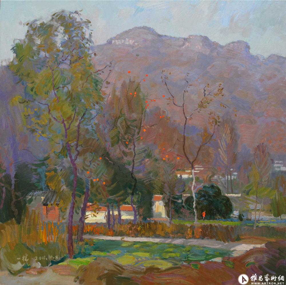 山村秋色_油画_丁一林作品展_丁一林在线作品_丁一林官方网站-雅昌