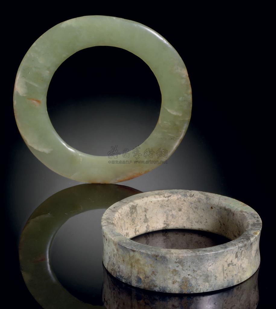 0954 新石器时代,龙山文化,约公元前2000年 青玉环