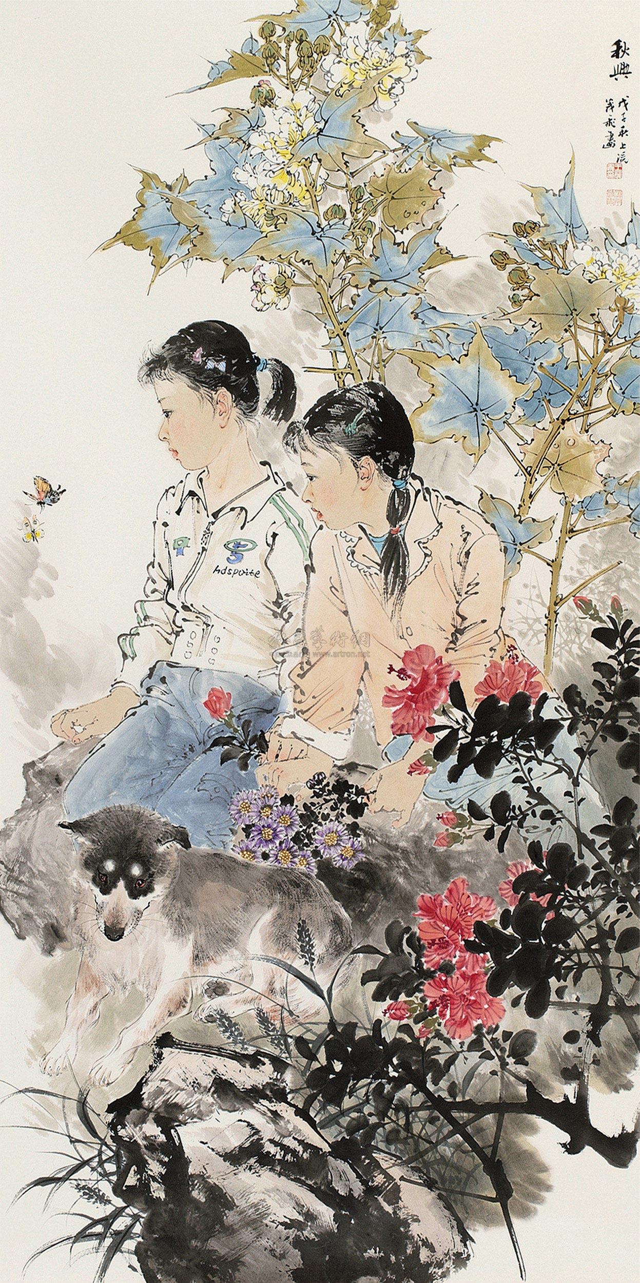 【秋兴 镜心 设色纸本】拍卖品_图片_价格_鉴赏_绘画_雅昌艺术品拍卖