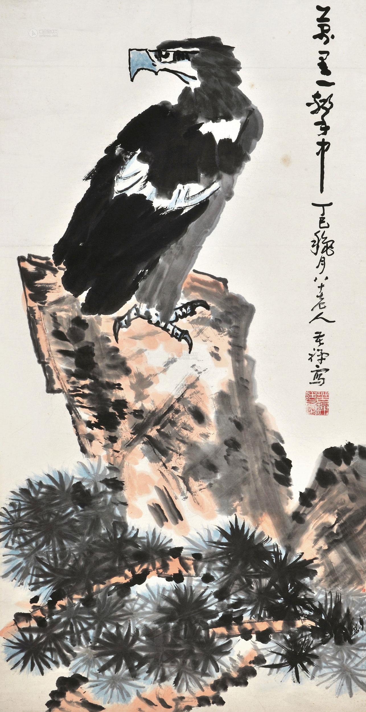 深圳市艺术品拍卖行 2013秋季中国名家字画精品拍卖会 李苦禅,李燕