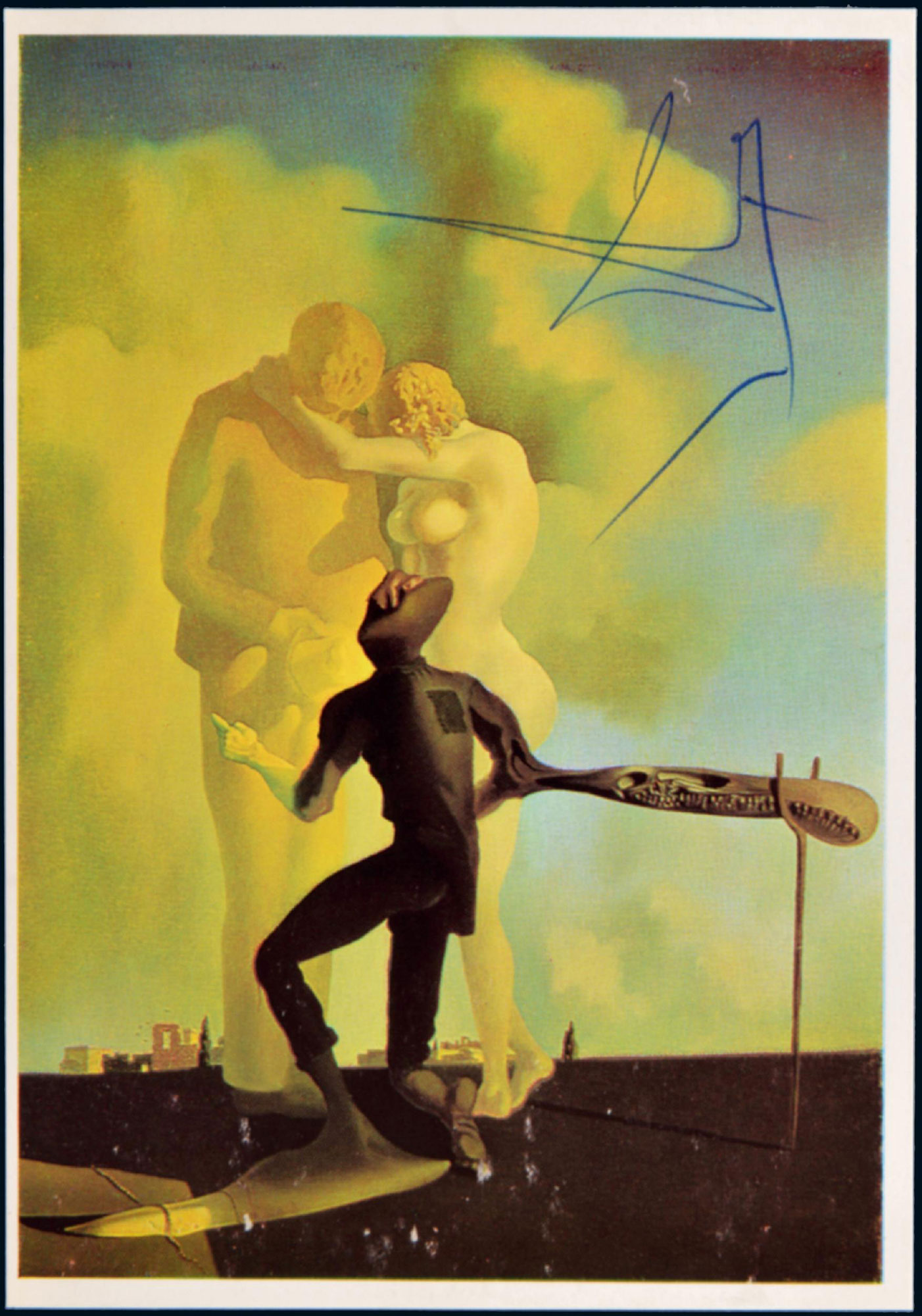 11752 "西班牙著名画家"萨尔瓦多·达利(salvador dali)亲笔签名画照