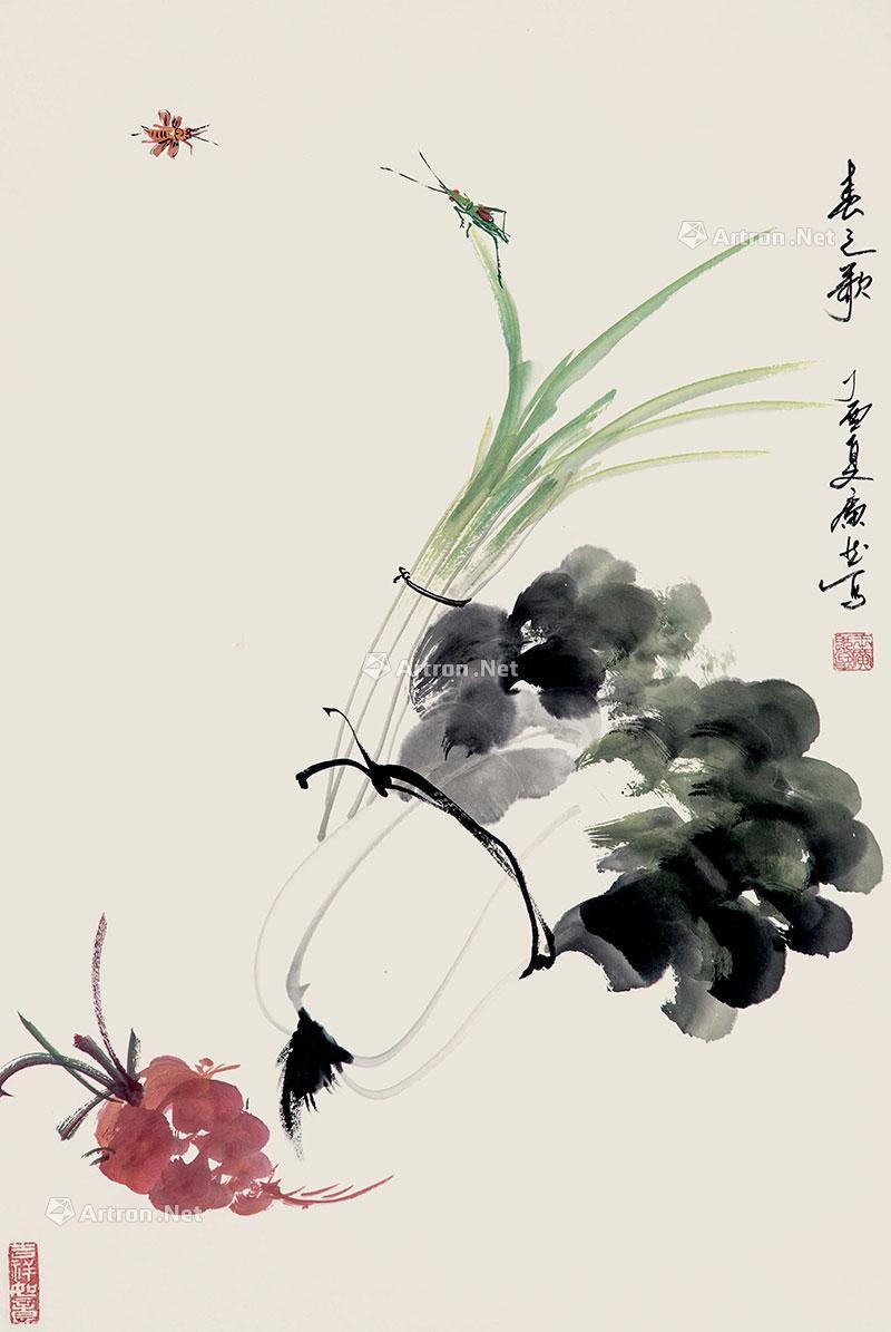 0007春之歌 镜心 设色纸本