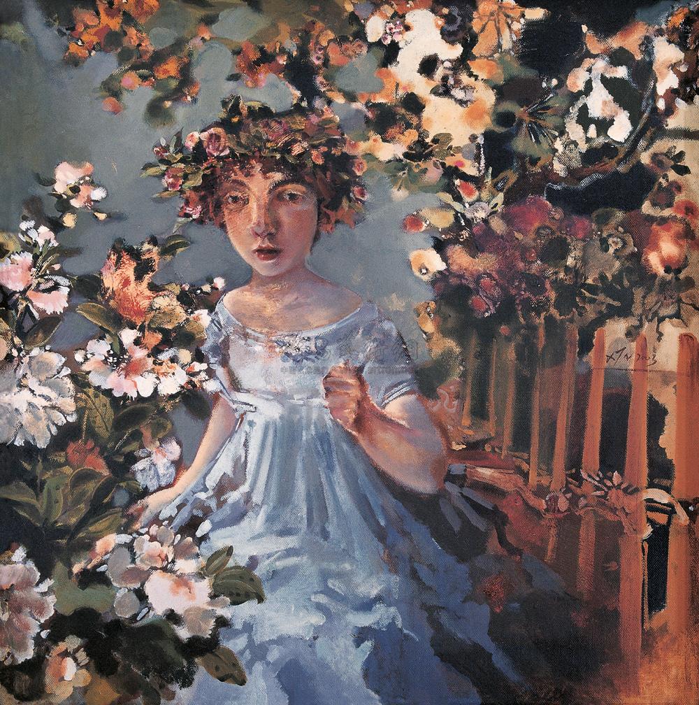 1091 花神 布面 油画
