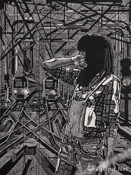 《空间站26号》 彭石 中国画