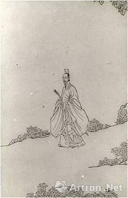 明末清初 陈洪绶《屈子行吟图》