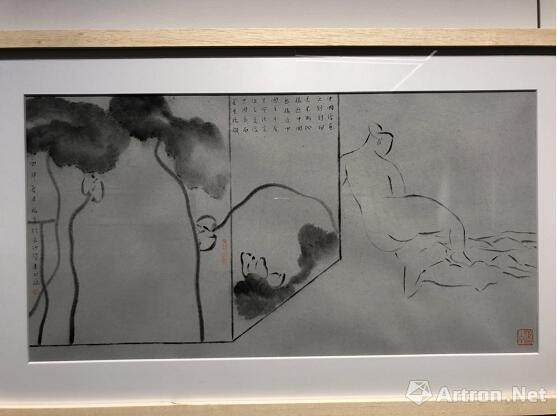如画中所题,杨福音认为:中国画创新的结果应该是更像中国画,创新应