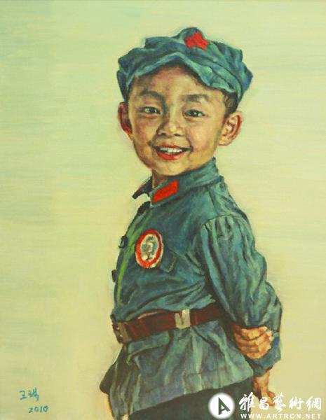 《小红军》2010年90x115厘米