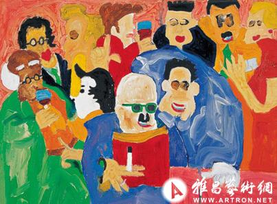 秦蔼美在北京艺博会个展