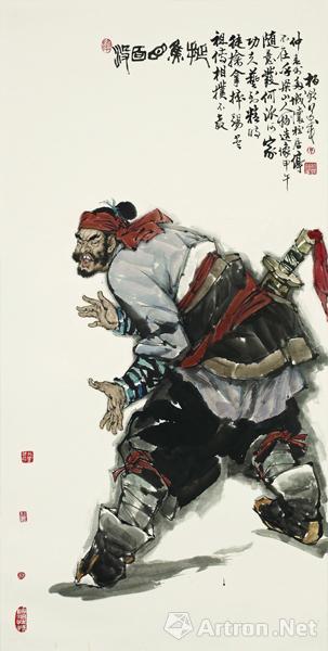 没面目焦挺 单柏钦 68x136cm