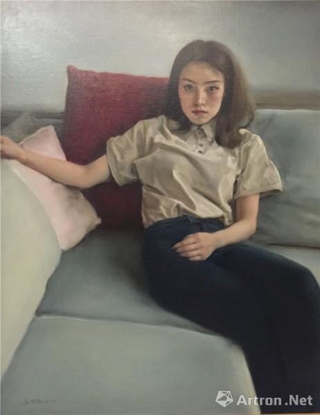 《花季 庞茂琨 116×91cm 2017年 布面油画