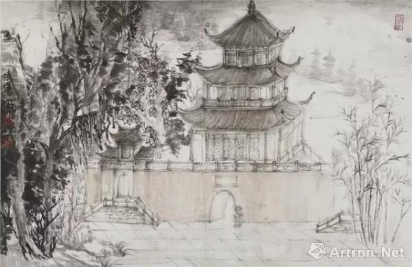 《岳阳楼》  徐境怿 48×76cm