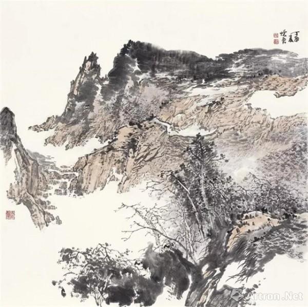 《山水2》  张怀勇 68×68cm