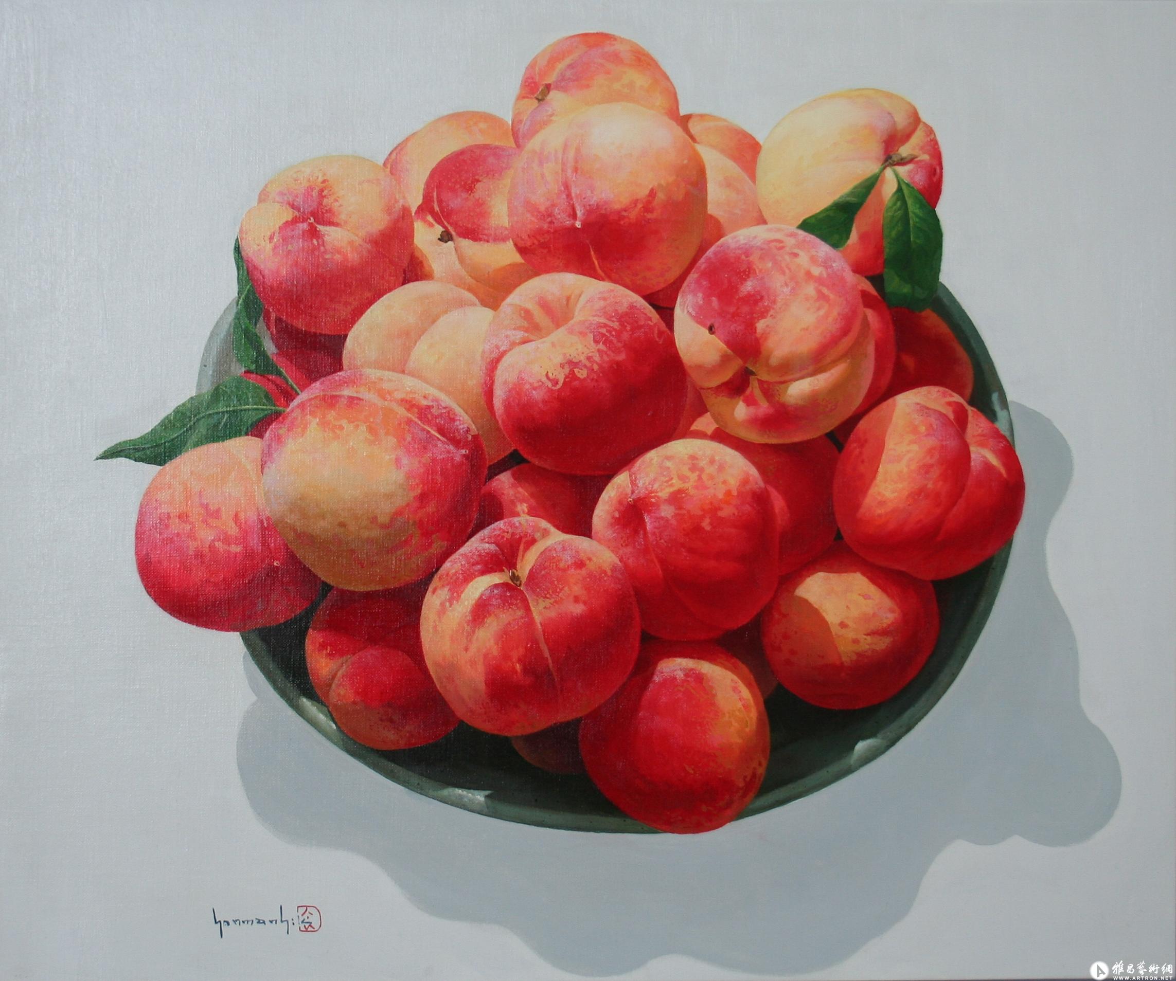 孙万植 《香味——桃子》 油画