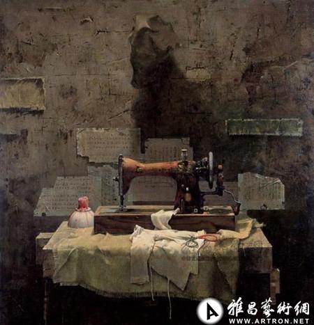 郭润文 《永远的记忆》121x116cm 1993年作 布面油画