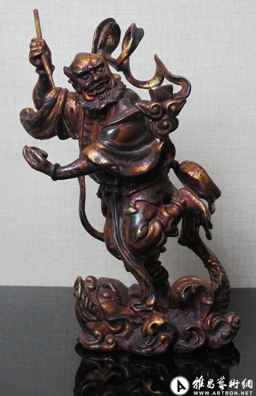清代铜铸"魁星点斗" 独具魅力 蕴含文化价值