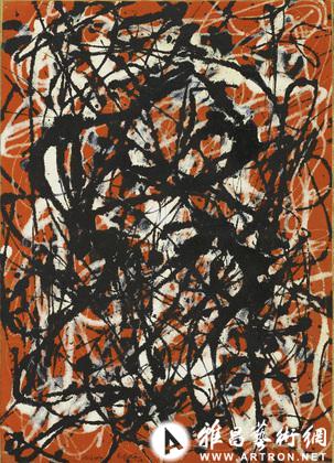 (杰克逊·波洛克:《自由形式》,1946年,纽约现代艺术博物馆藏)