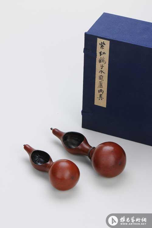 清 紫红鹰水葫芦两具