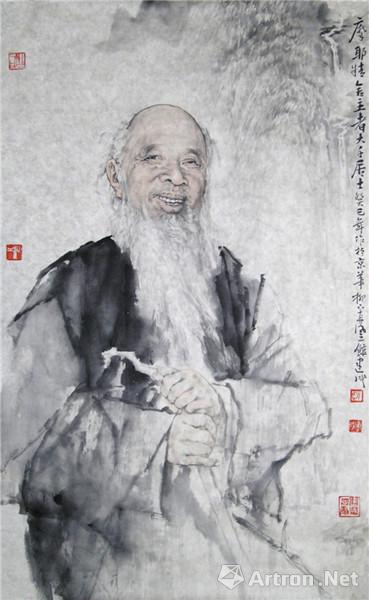 张大千像 尺寸:137*68cm(图片由商家提供)