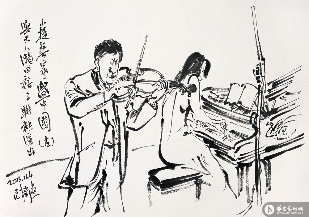 小提琴家盛中国与夫人联袂演出