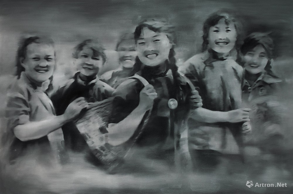 山里的姑娘  mountains of girls  Oil on canvas