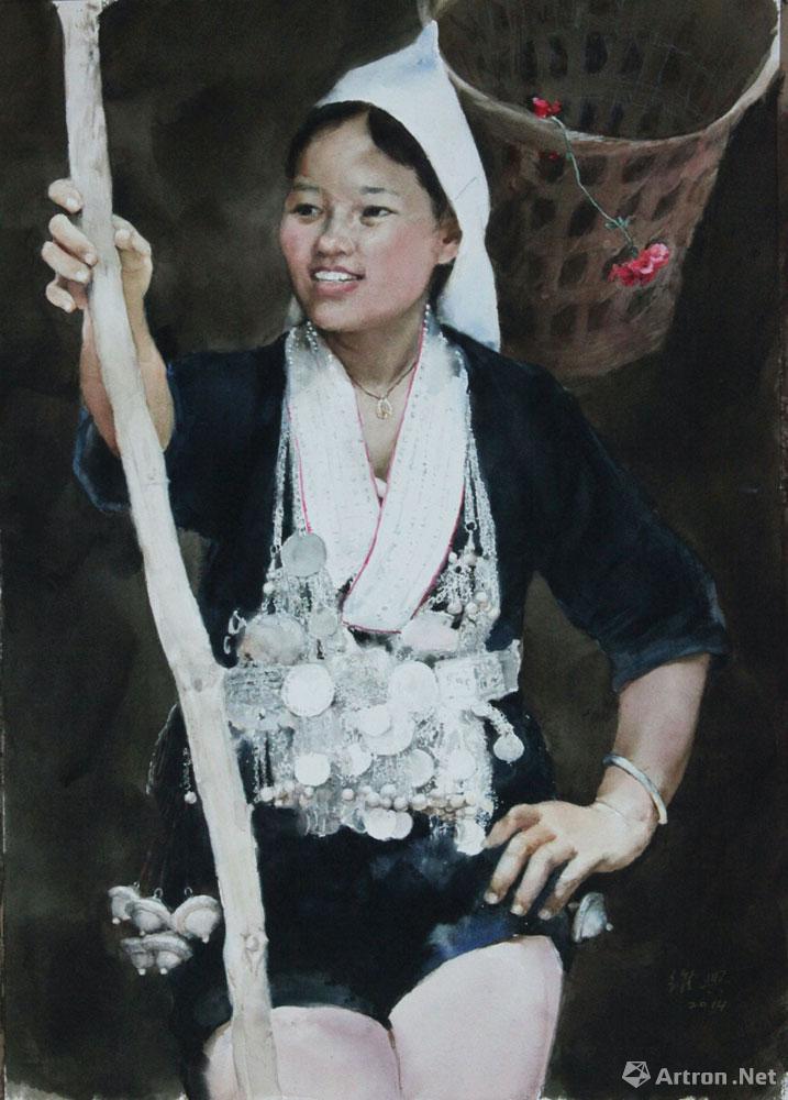 拉祜族女子
