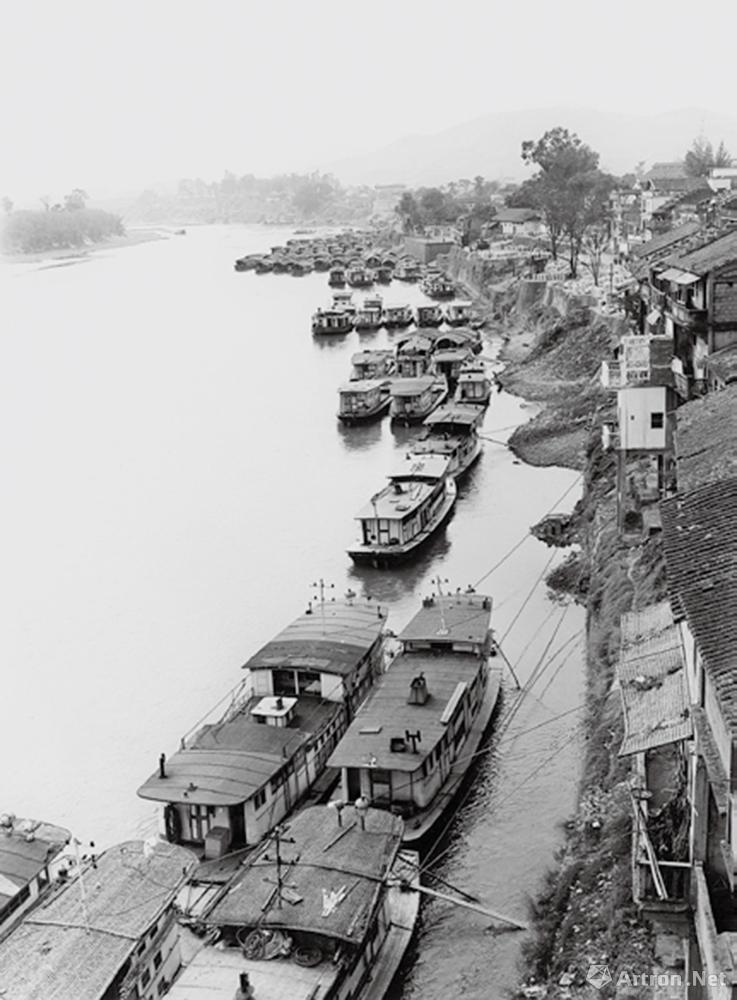 1980·广东梅县　韩江上游的松口码头