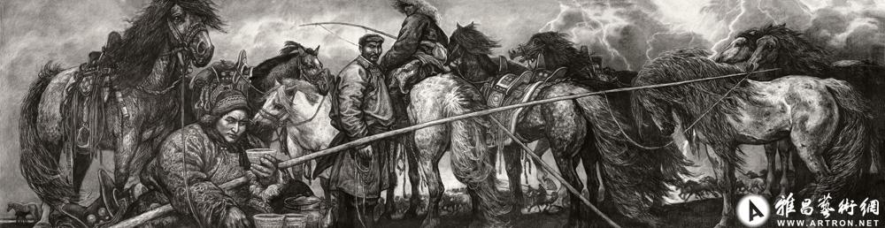 成吉思汗的后代素描