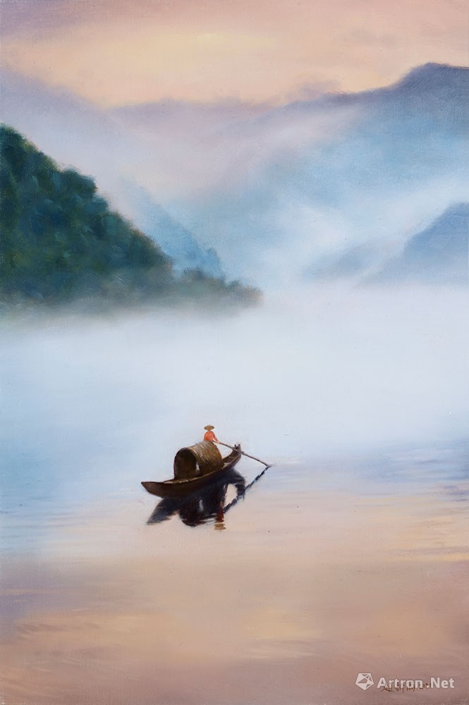 《江南水乡系列之八》油画