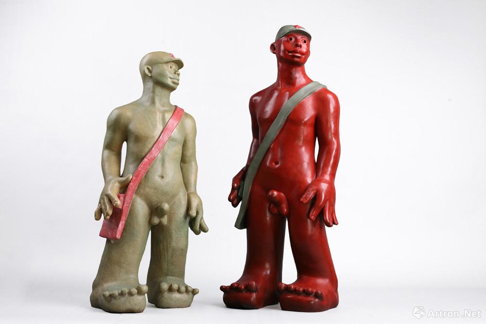 当代雕塑·红卫兵<br>^_^red Guards