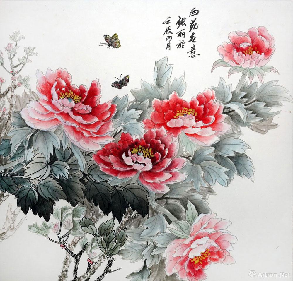 牡丹郁香中重_2012年作品_张丽作品展_张丽在线作品_张丽官方网站