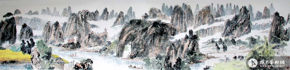 桂林山水画中游002