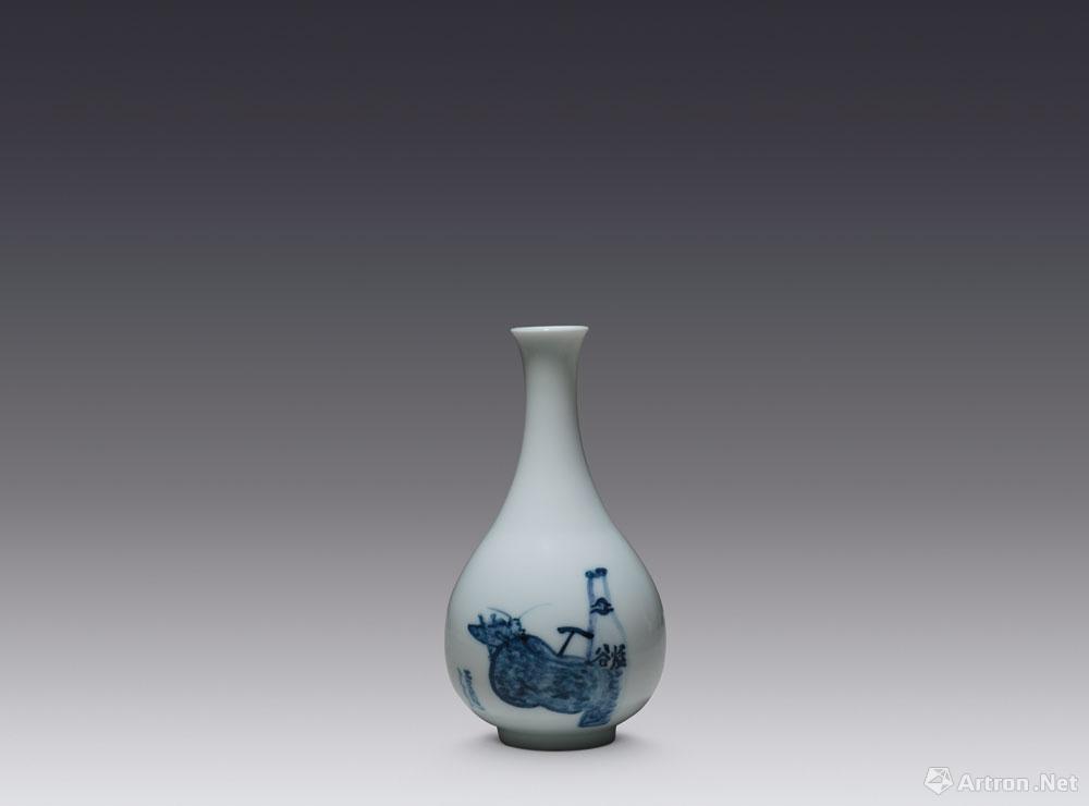 谷烧-玉壶春瓶瓷器