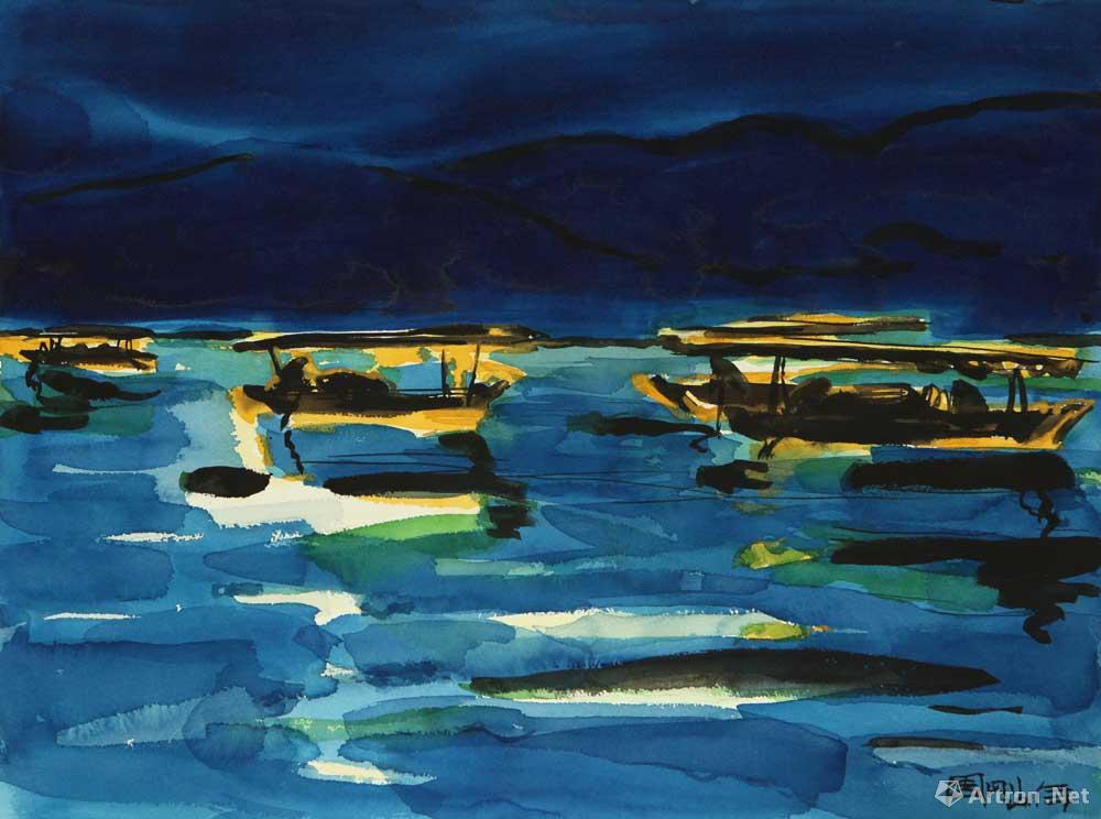 《蓝色西湖——西湖之夜》