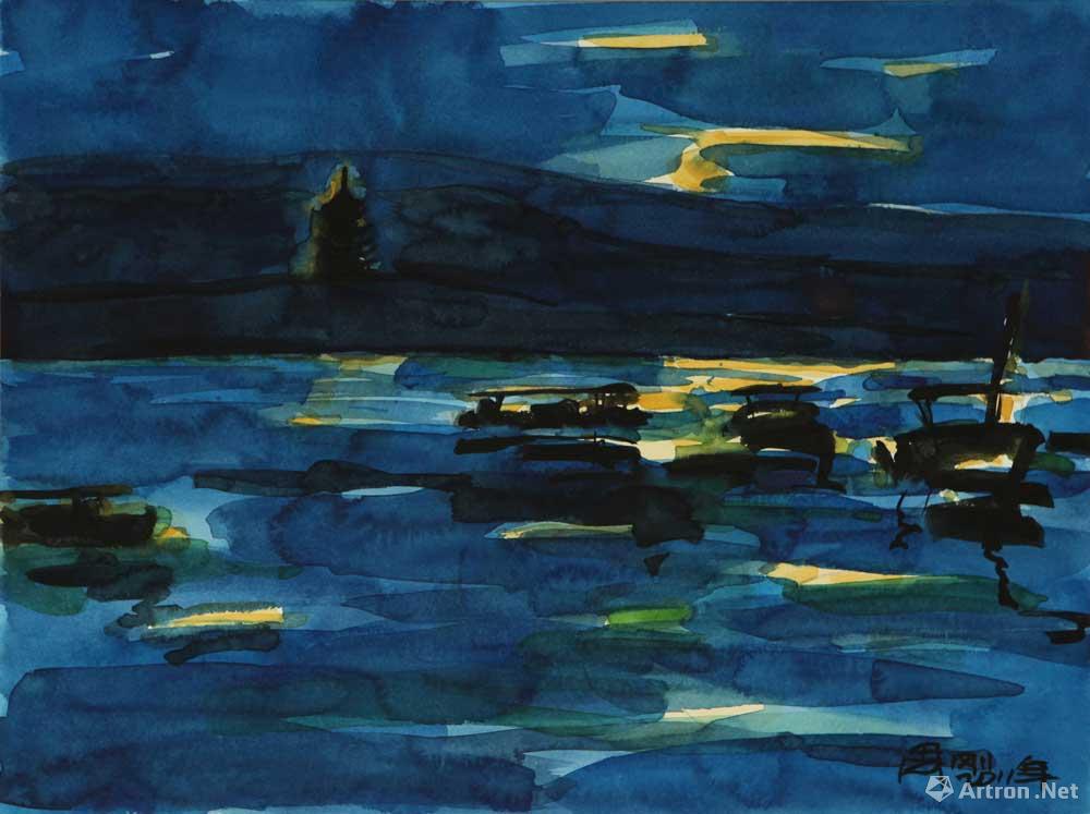 《蓝色西湖——雷锋云月》