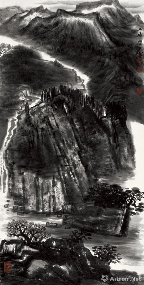 山居图(2)_国画作品_詹志峰作品展_詹志峰在线作品_詹志峰官方网站