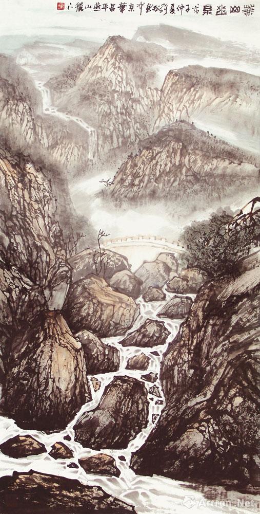 燕山幽泉_国画作品_张松作品展_张松在线作品_张松官方网站-雅昌艺术