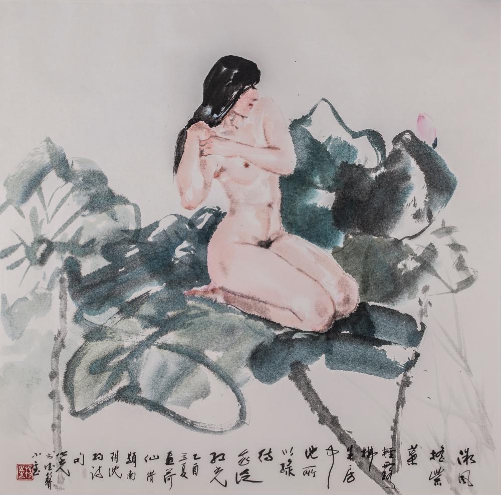 荷花人体