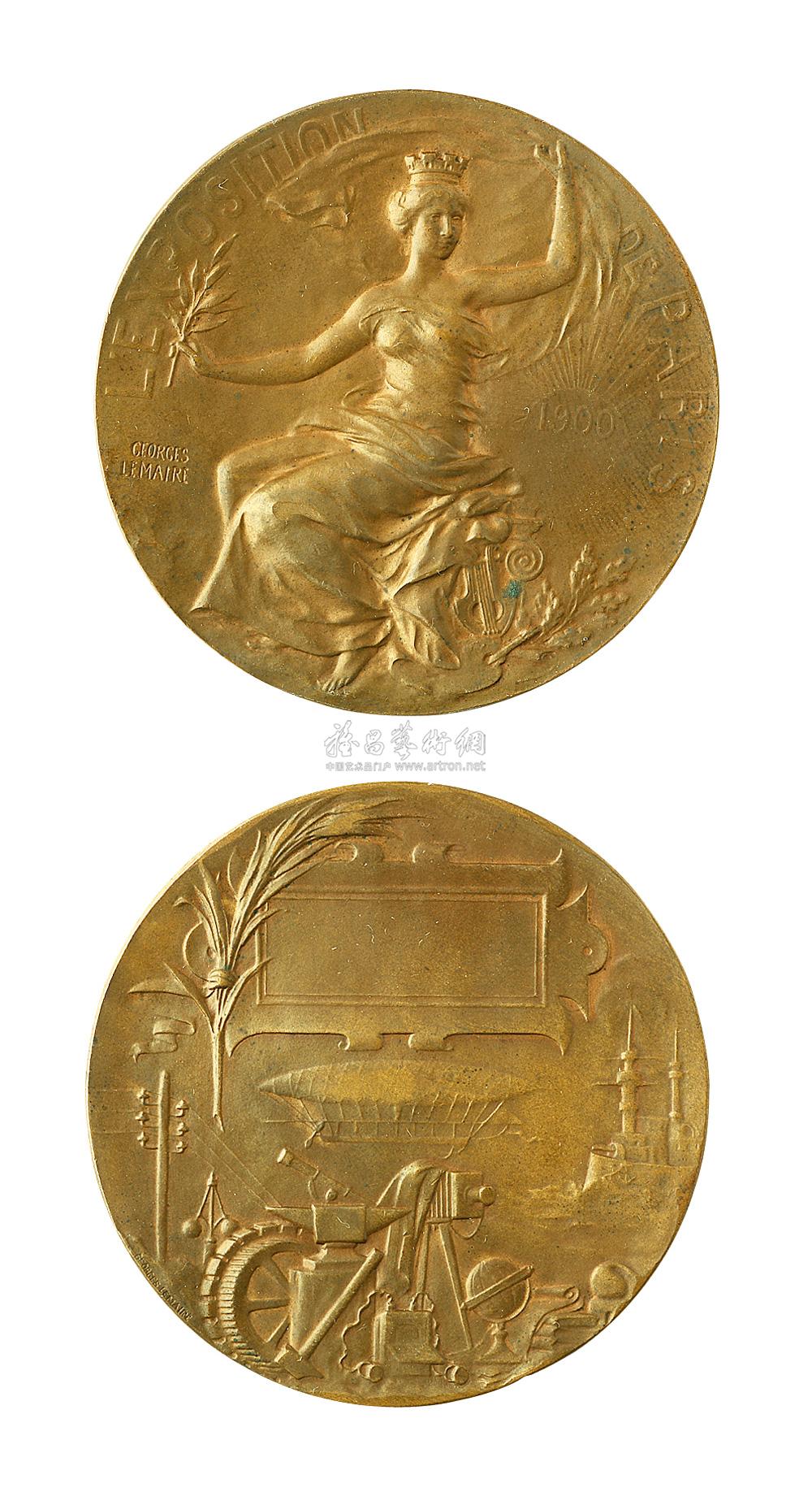 1318 1900年巴黎世博会纪念大铜章