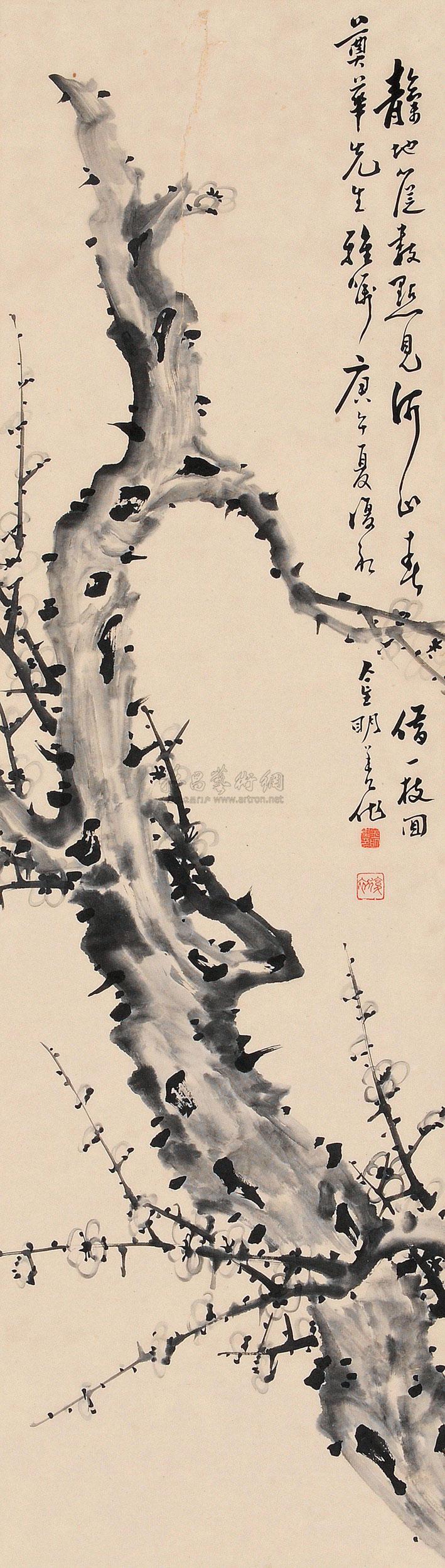 1169 墨梅 立轴