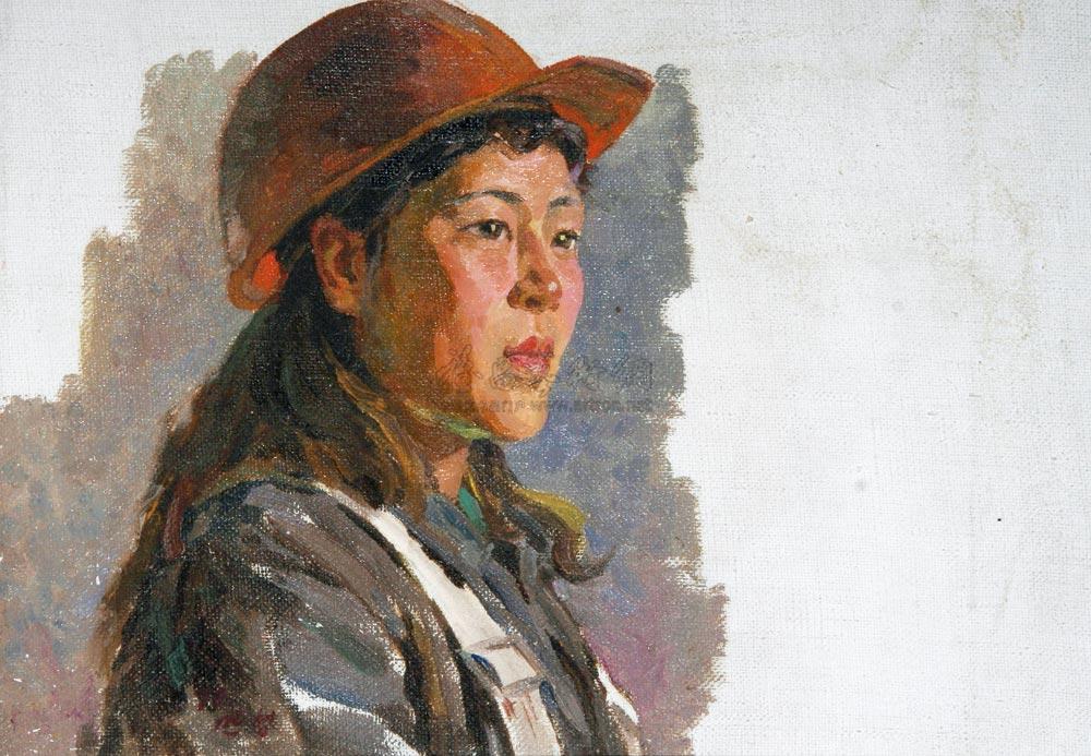 1358 1978年作 女工 布面油画