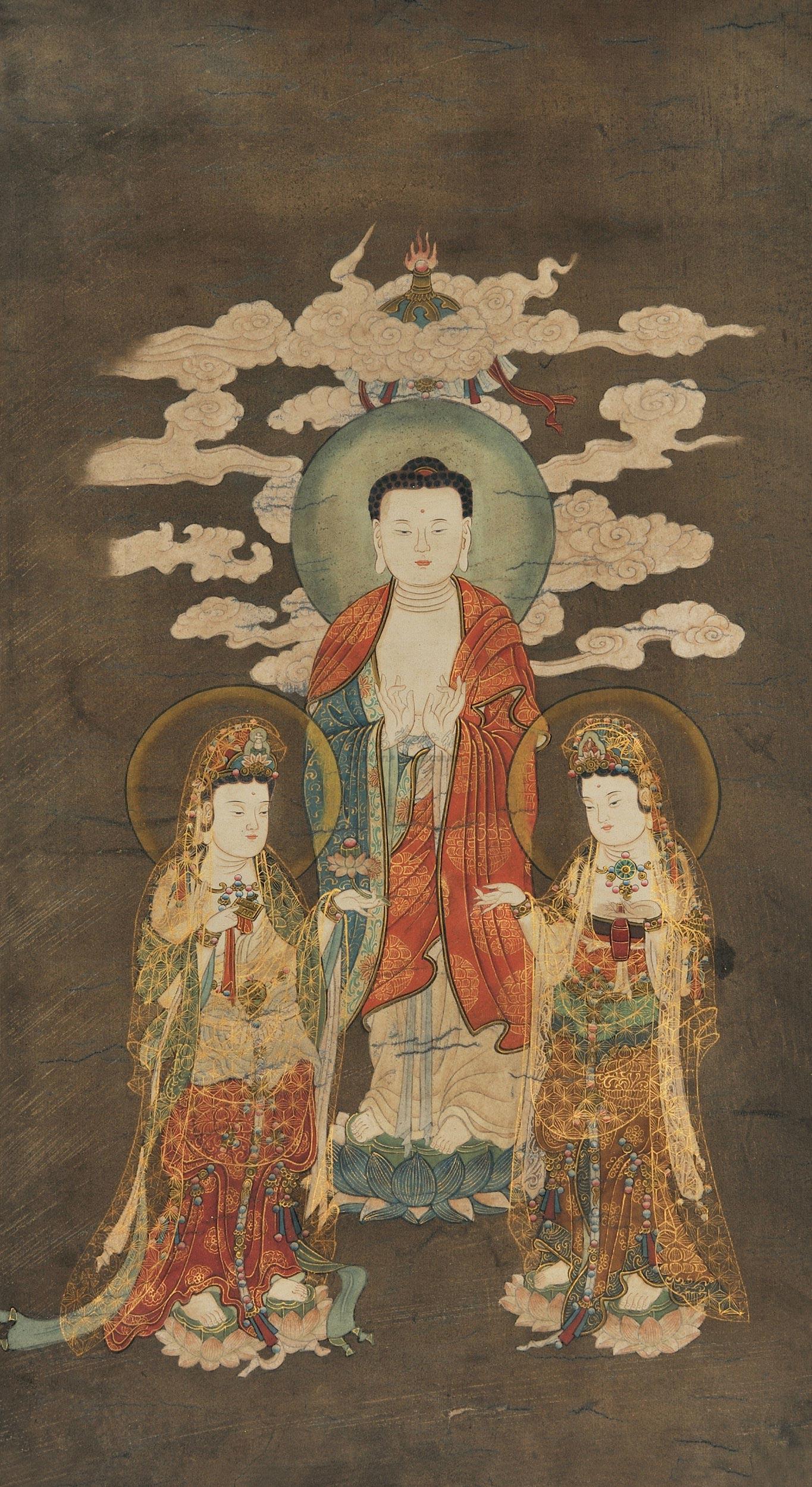 0244 佛像 立轴 绢本设色