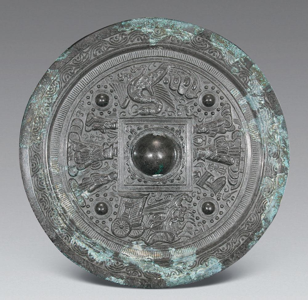1679 东汉 东王公西王母车马神兽画像镜