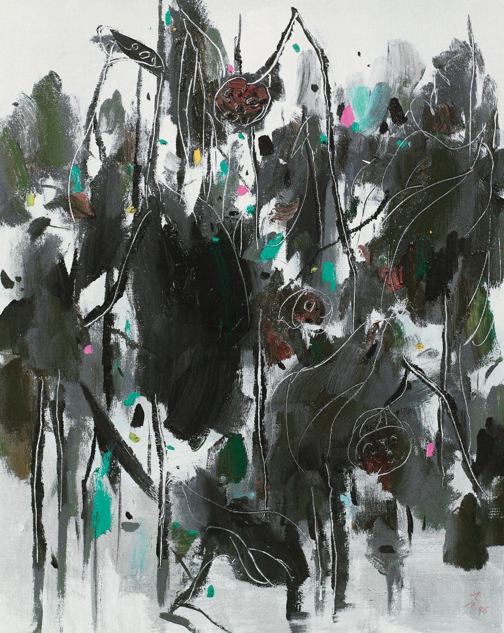 2118 1996年作 荷花 纸本 版画