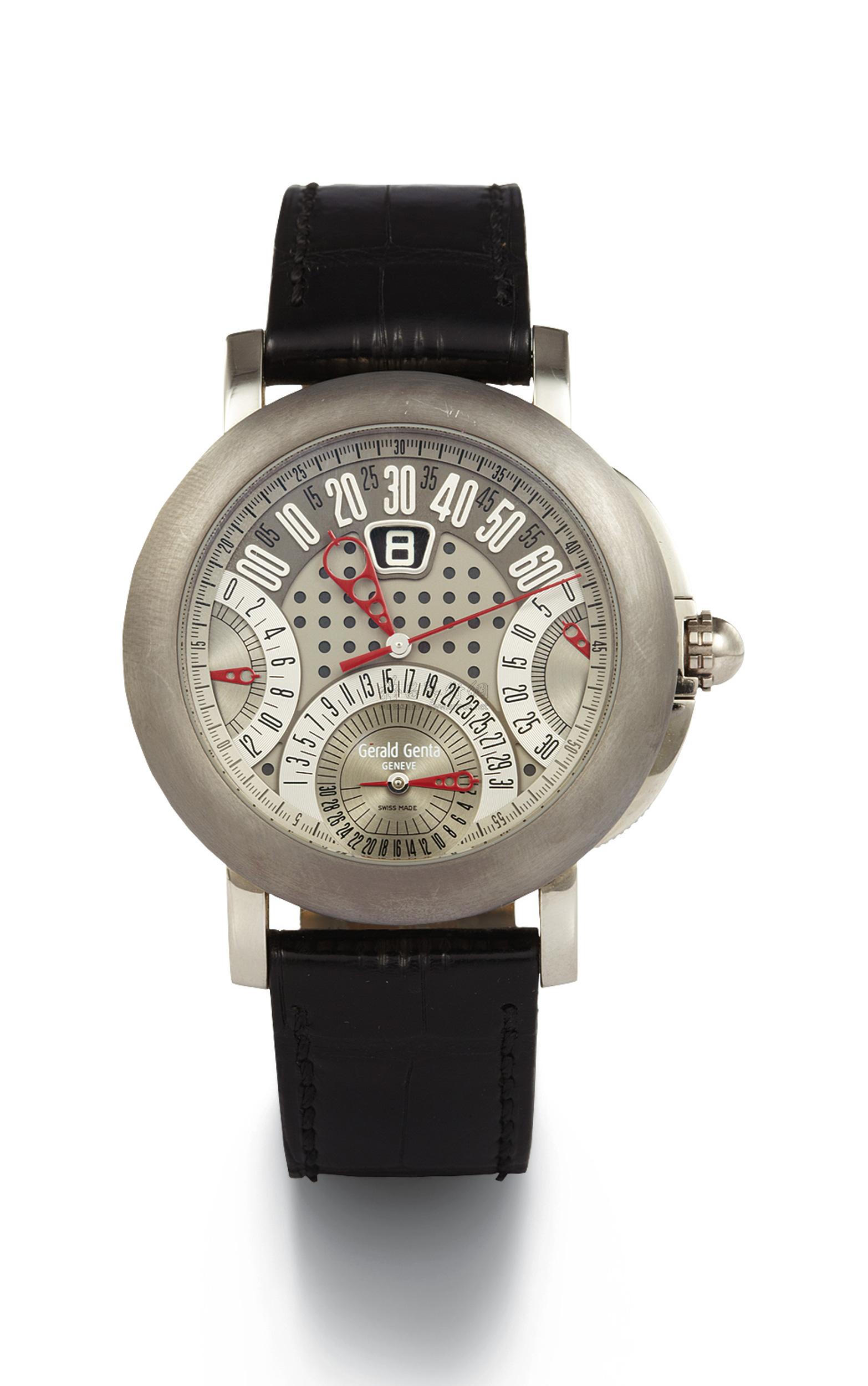 0141 尊达 arena sport bi-retro系列 18k白金 自动