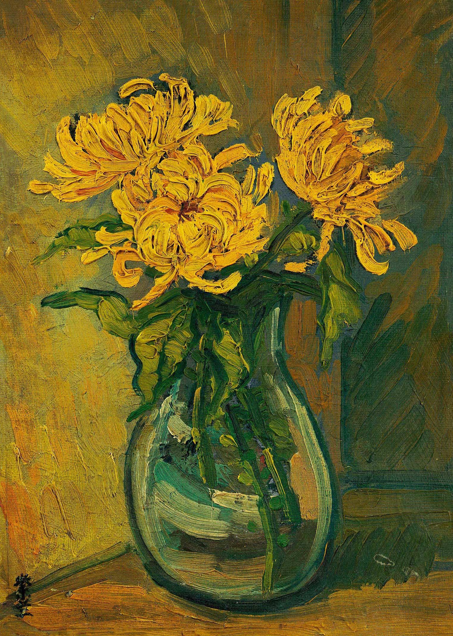 【1930年代作 菊花 油彩 画布】拍卖品_图片_价格_鉴赏_油画_雅昌艺术