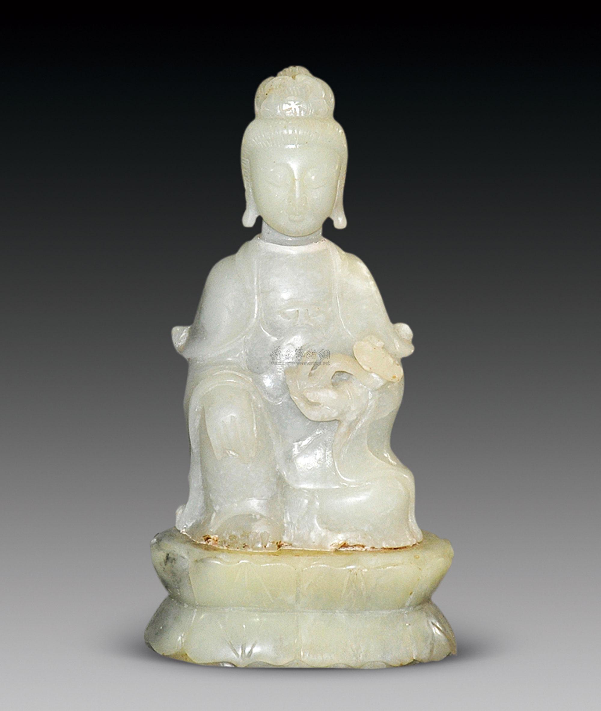 【青玉观音坐像】拍卖品_图片_价格_鉴赏_摆件_雅昌艺术品拍卖网