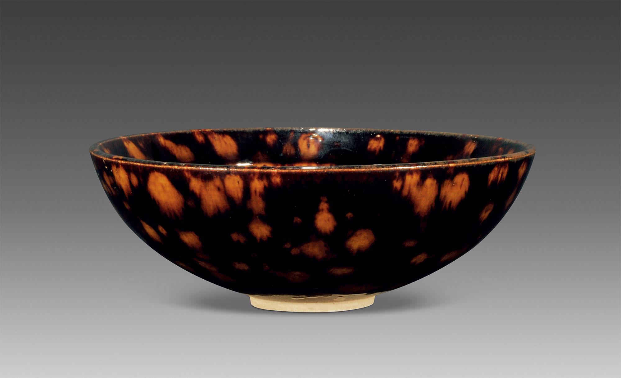 0064 明 吉州窑玳瑁釉碗