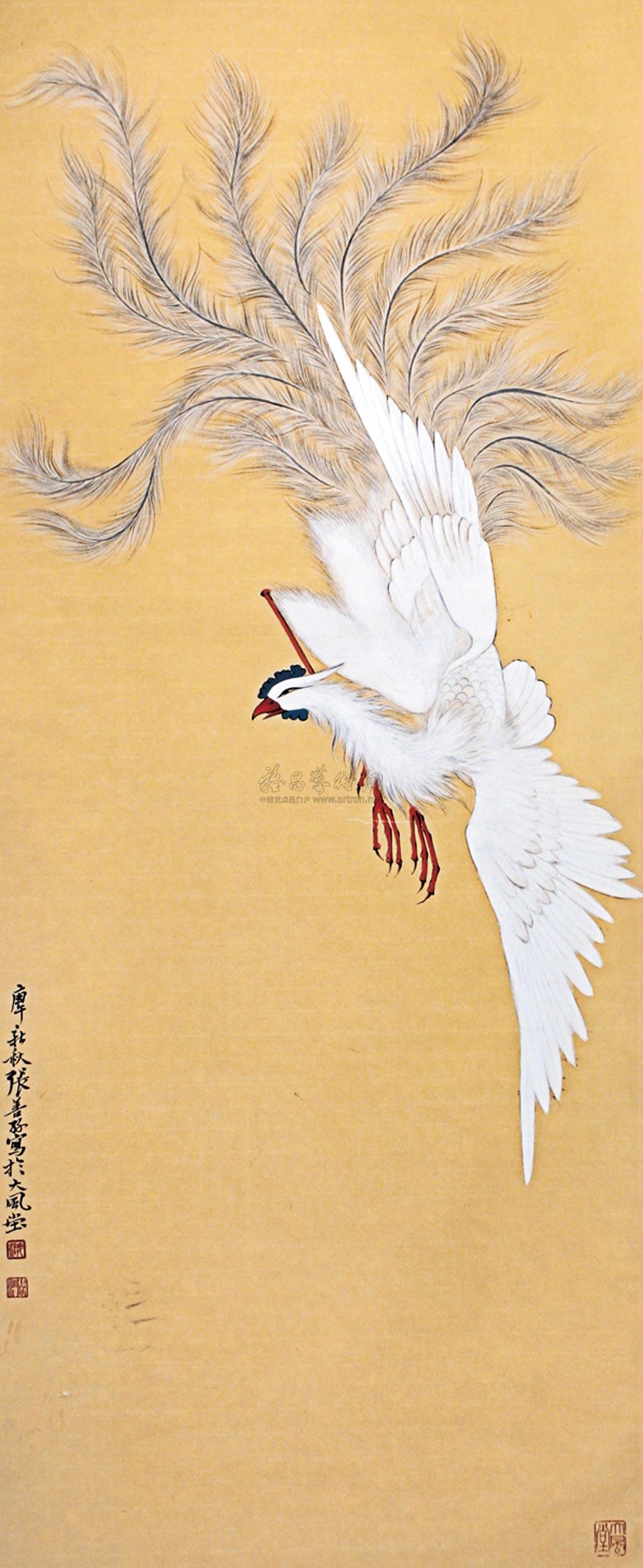 0323 凤凰 立轴 纸本
